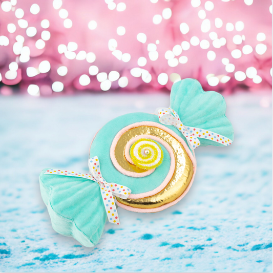 14" Blue/Gold Swirl Candy Wrapper