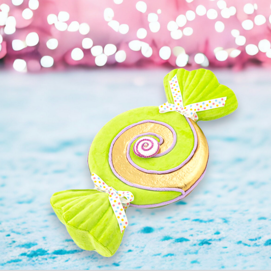 24" Green/Gold Swirl Candy Wrapper