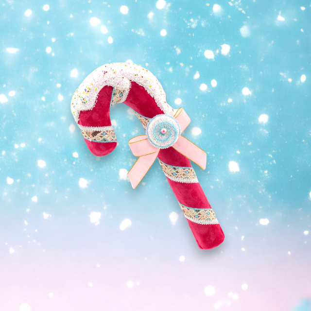 Pink candy cane seasonal & decorations, 14 inch, for Christmas decorating