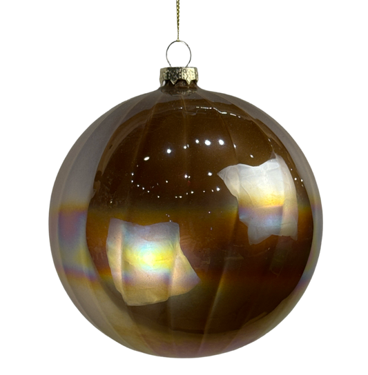 120mm Gold Glass Ball Ornament