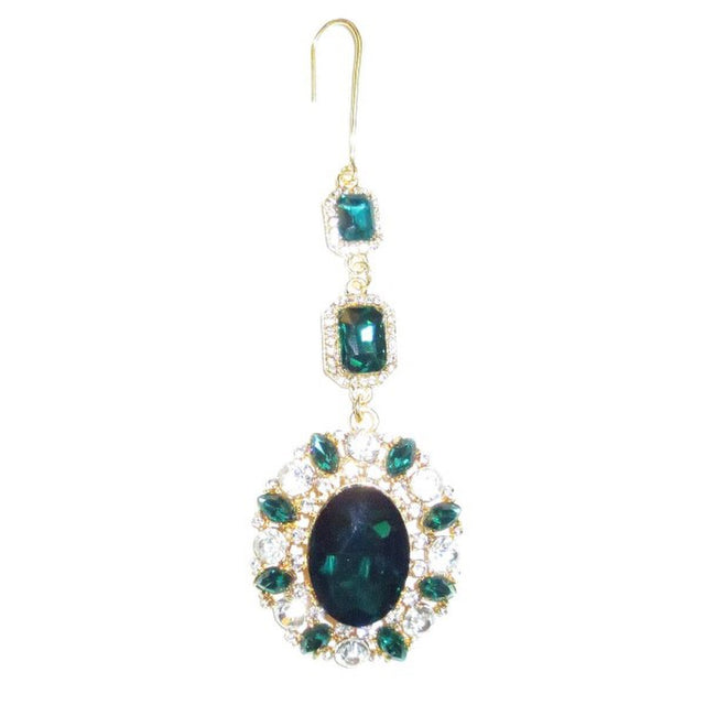 Emerald crystal ornament with a faceted jewel form.