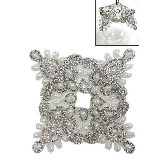 6" Silver Gem Collar