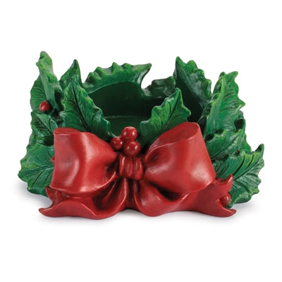 4” Holly Candleholder
