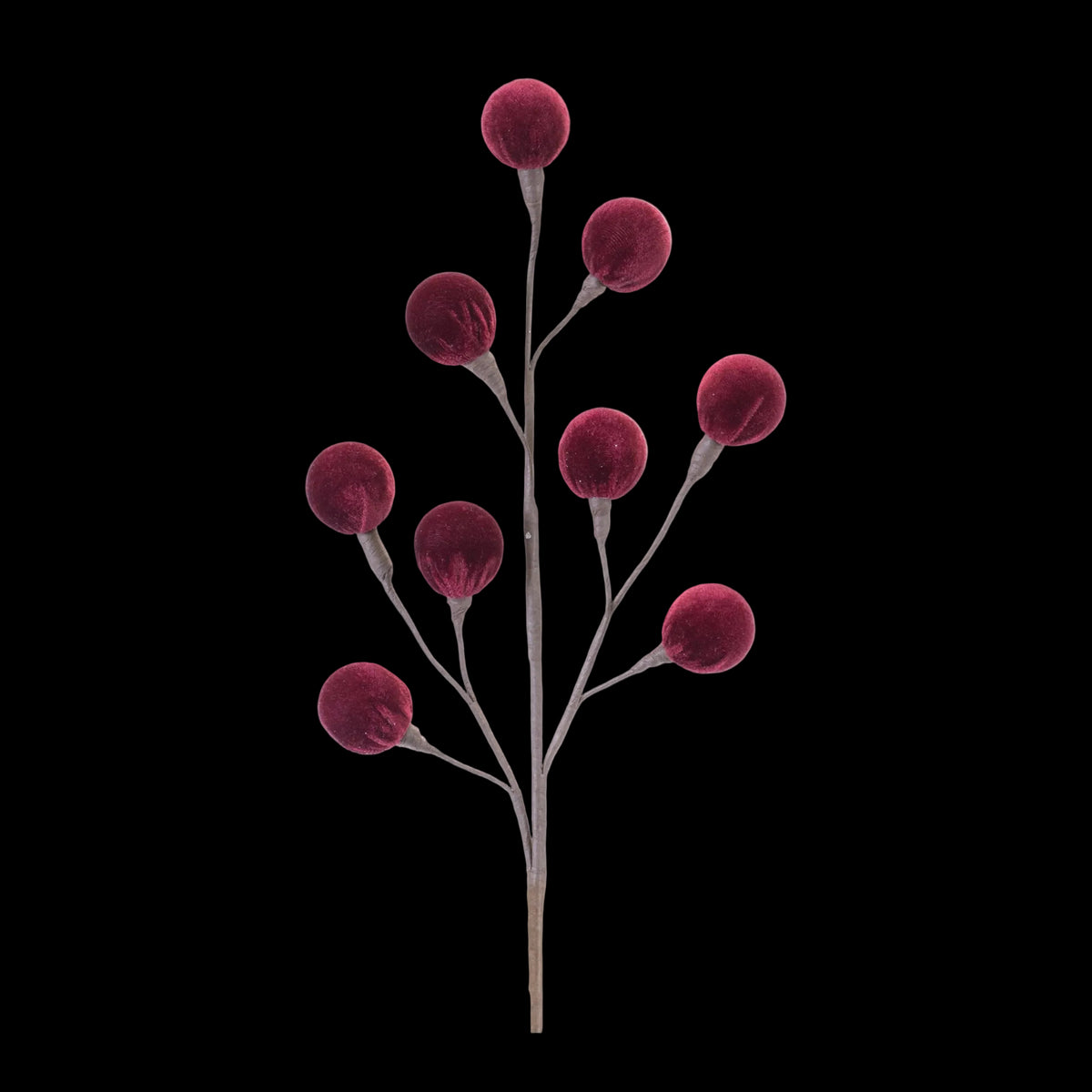 23" Burgundy Pod Spray