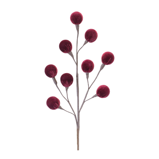 23" Burgundy Pod Spray