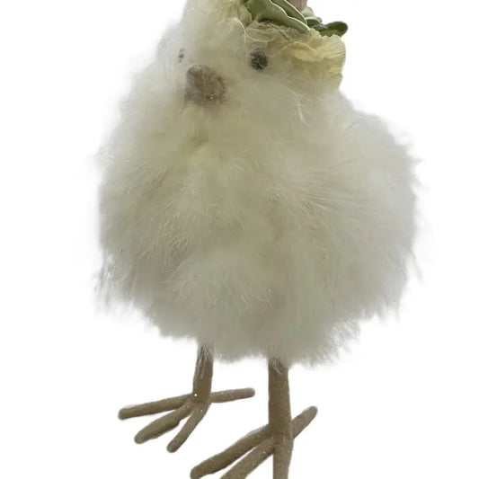 9" Green Bow Chick w/ Hat