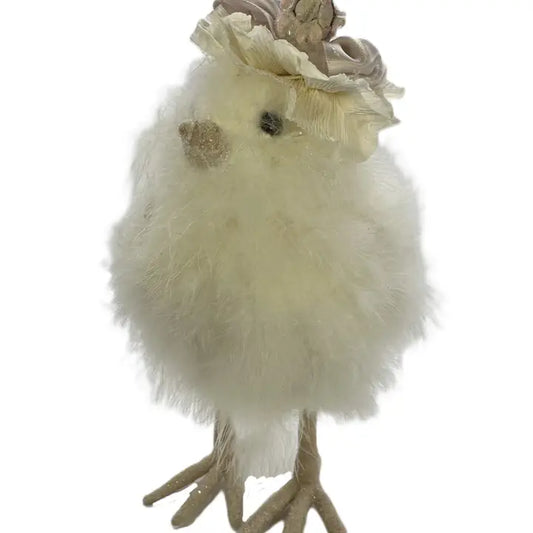 9" Pink Bow Chick w/ Hat