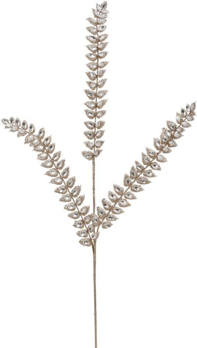Champagne diamond spray with jeweled branches.
