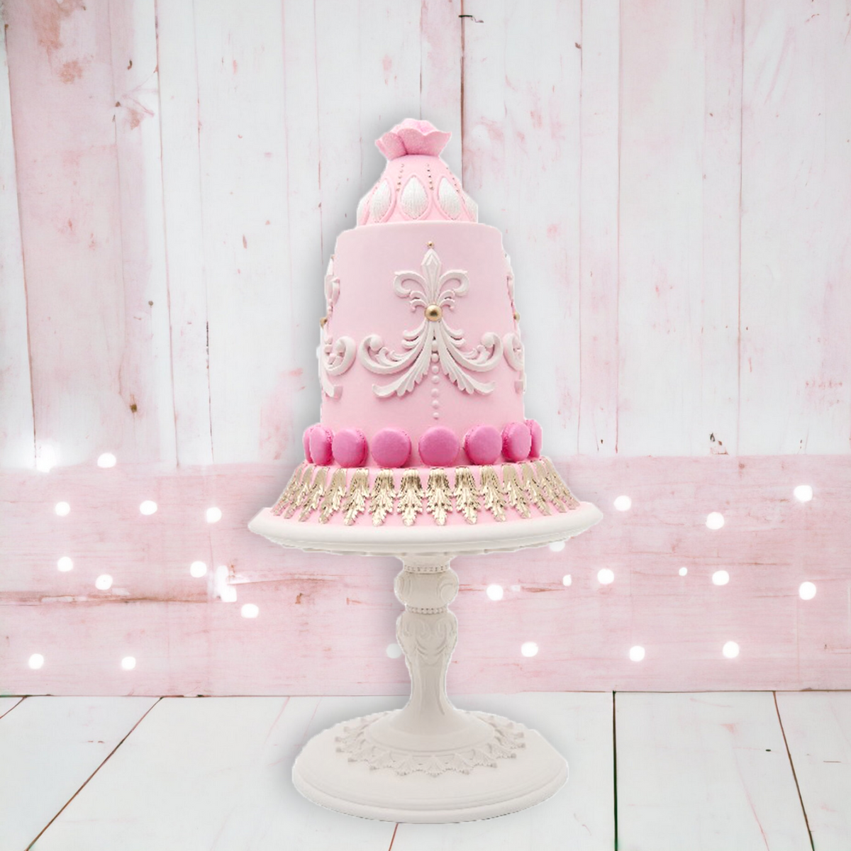 16" Cake Stand Pink