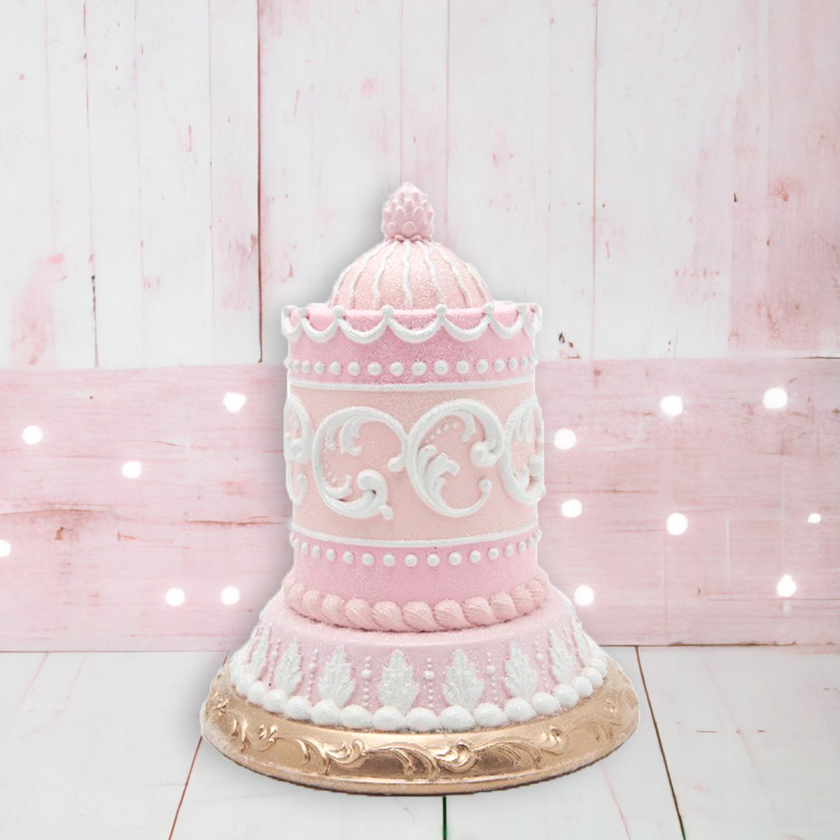 9" Cake Pink Gold