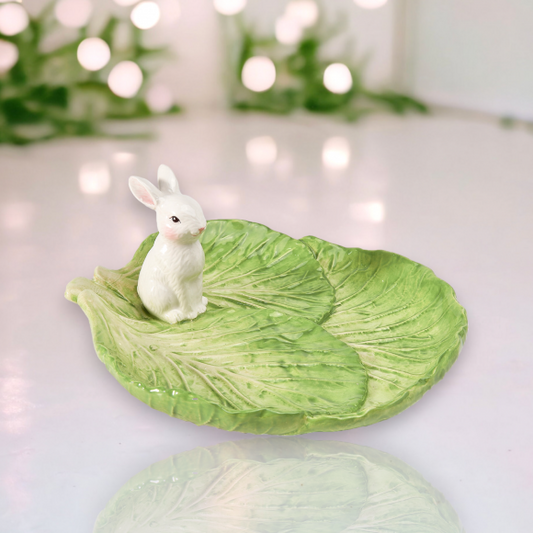 8" Bunny Lettuce Platter