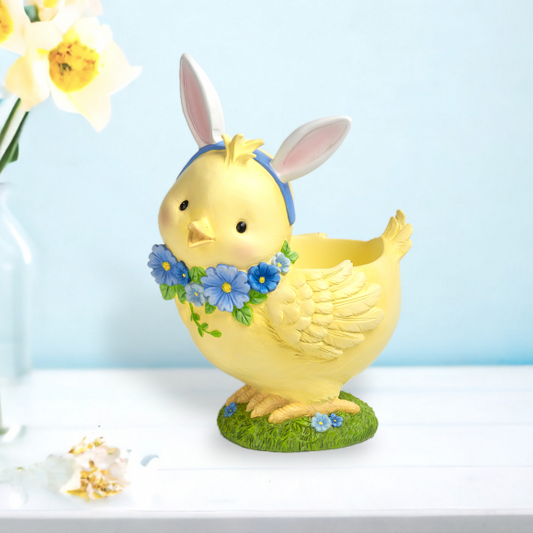 12" Chick Bunny Ears Planter
