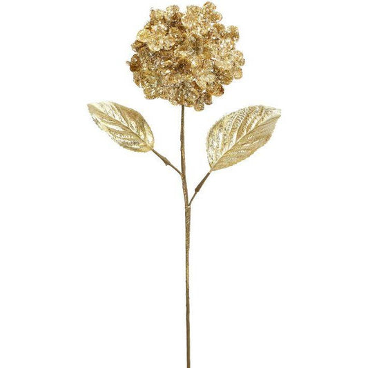 24” Gold Hydrangea Spray