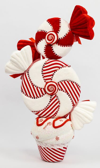 27" Potted Candycane