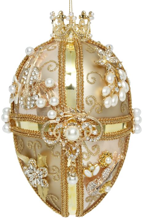 7" Faberge Egg Ornament