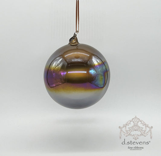 150mm Copper Iridescent Glass Ball Ornament
