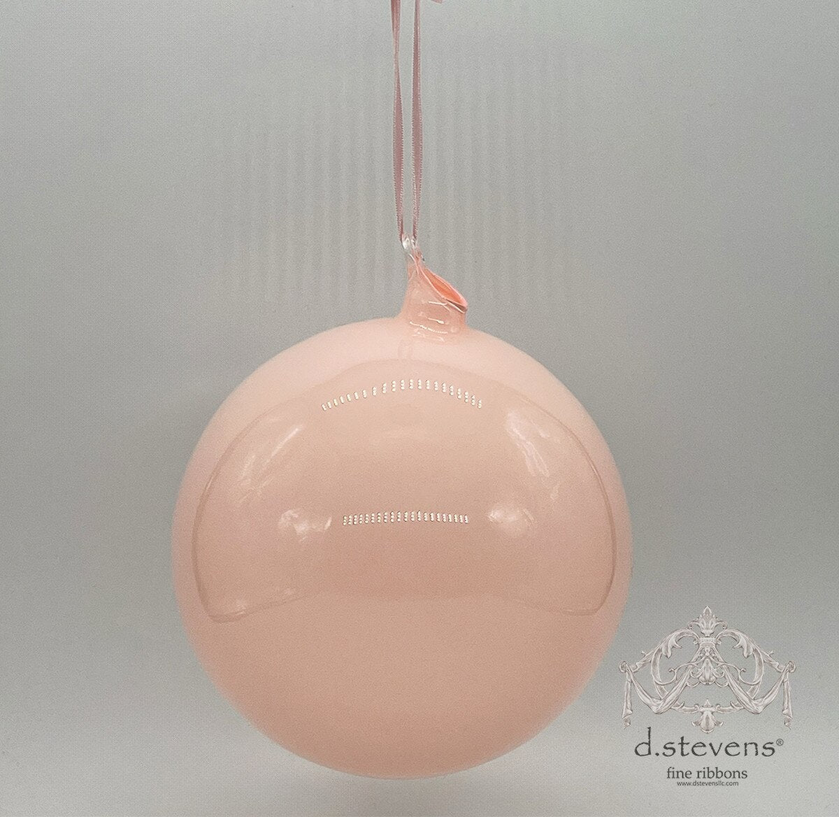 6" Pink Glass Ball Ornament
