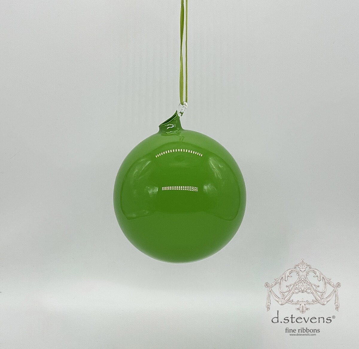 5" Lime Green Glass Ball Ornament