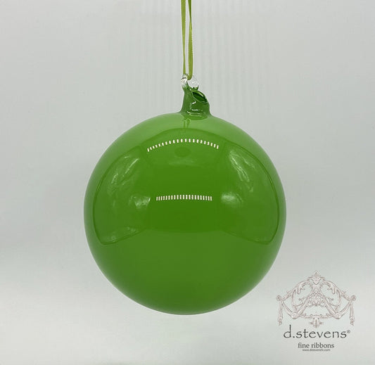 6" Lime Green Glass Ball Ornament