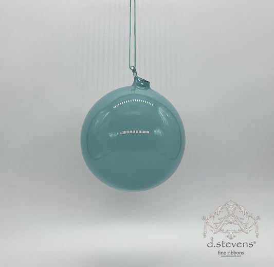 5" Cadet Blue Glass Ball Ornament