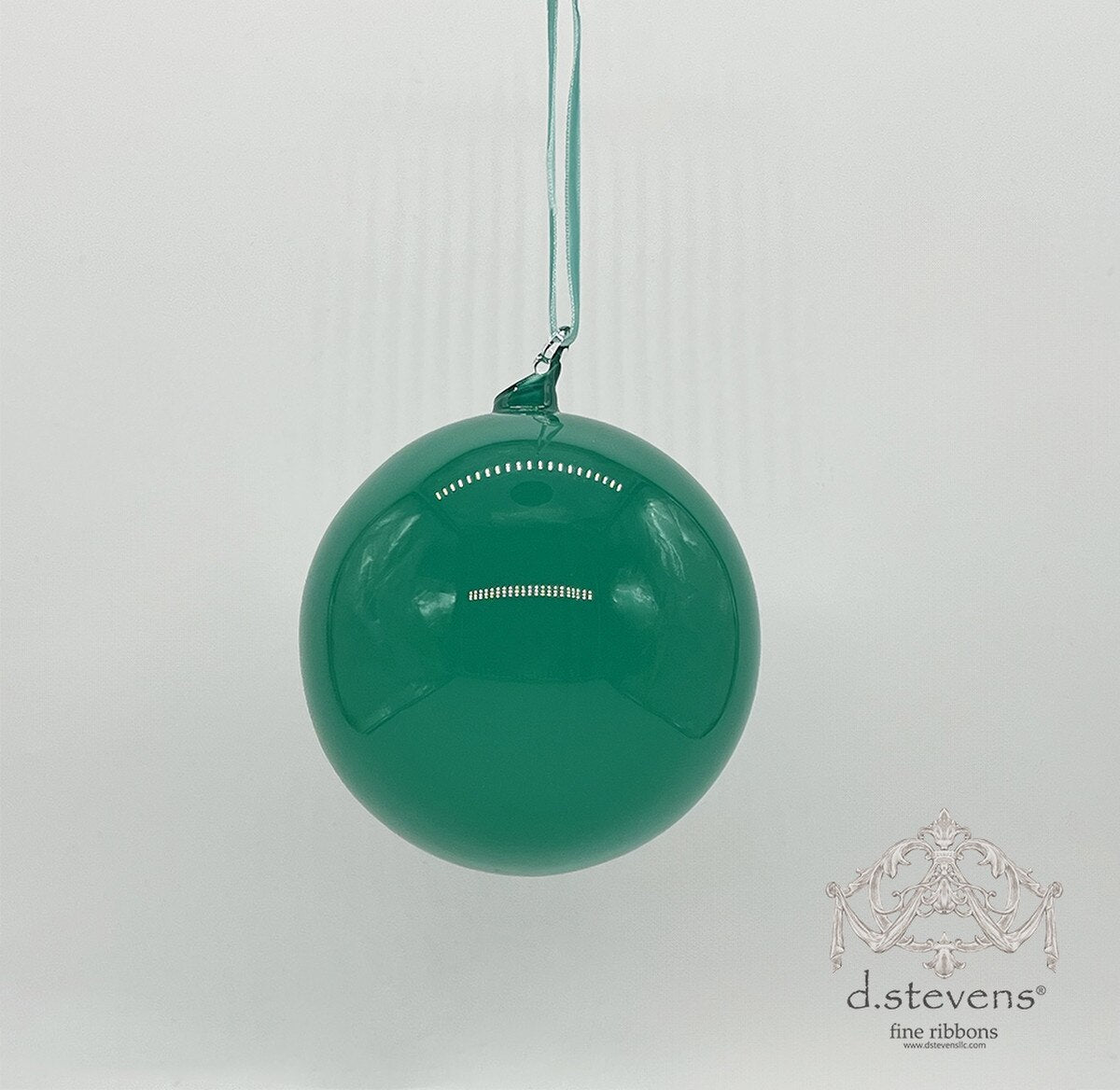 4" Teal Glass Ball Ornament