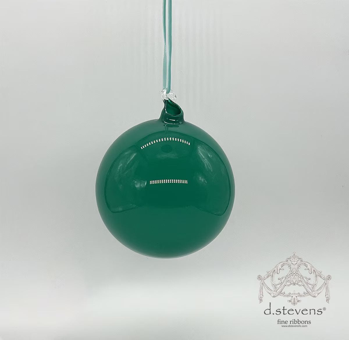 5" Teal Glass Ball Ornament