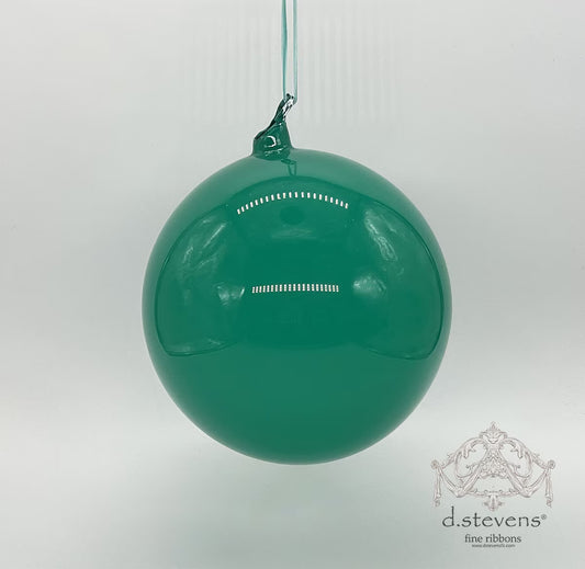 8" Teal Glass Ball Ornament