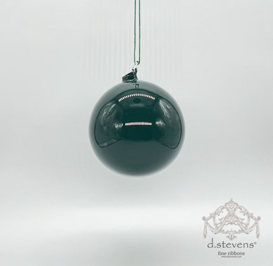 5" Forest Green Glass Ball Ornament