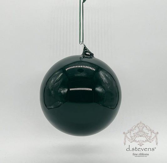 6" Forest Green Glass Ball Ornament