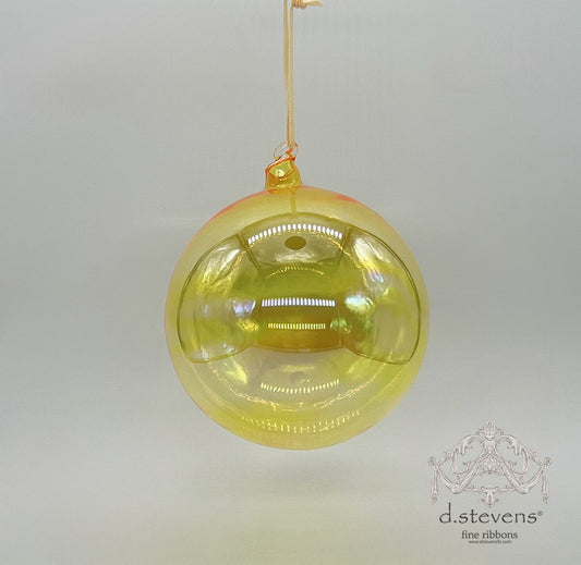 150mm Clear Gold Glass Ball Ornament