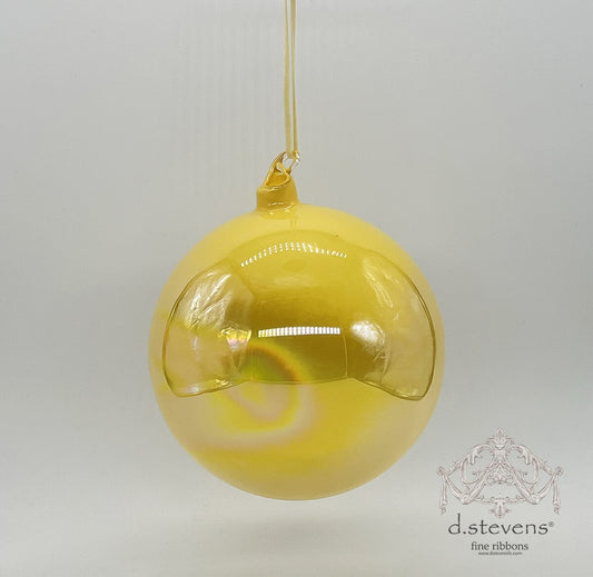 180mm Gold Iridescent Glass Ball Ornament