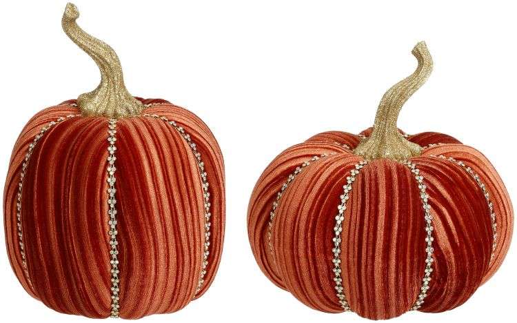 8" Jeweled Pumpkin