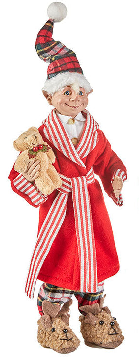 16" Elf Robed Teddy Bear Posable