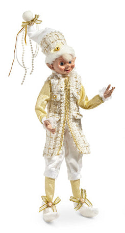 16" Elf Tweed Vest Champagne Posable