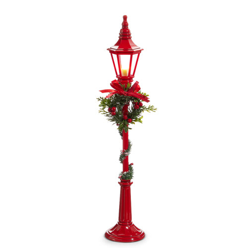 18" LED Red Lamp Post