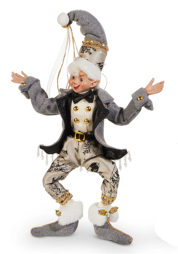 16" Elf Toile Jacket Grey Posable