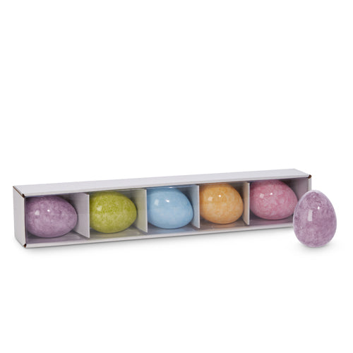 Box/5 3" Polished Eggs Pastel