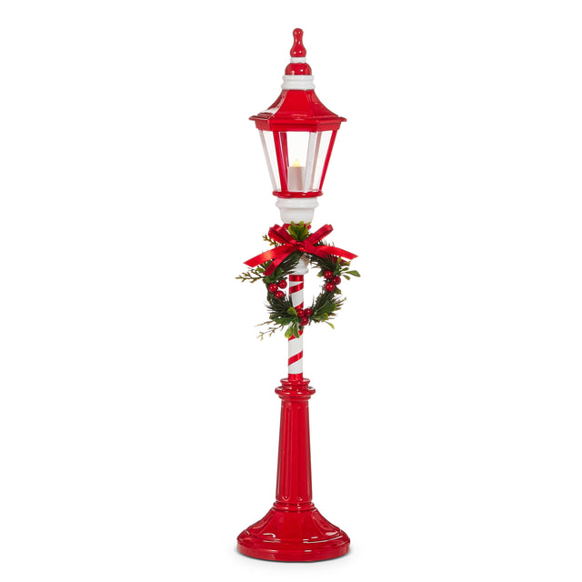 21" LED Lamp Post Red White
