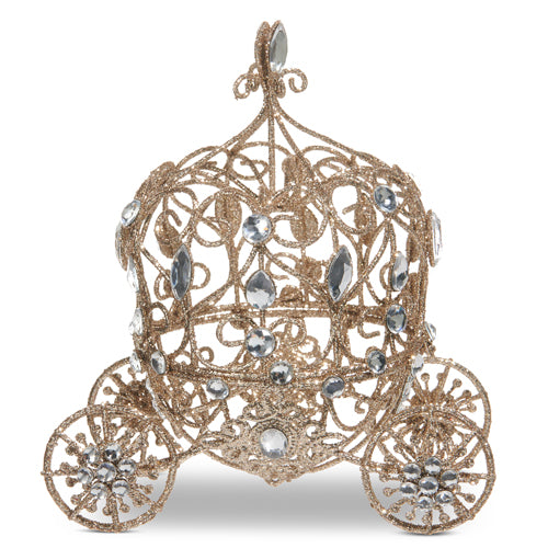 7" Carriage Champagne Glitter