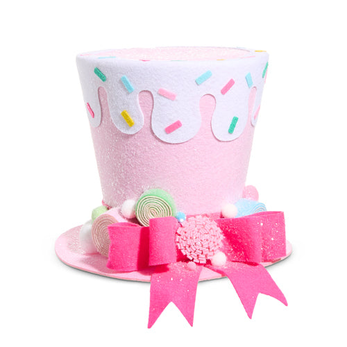 11" Top Hat Sprinkles Pink