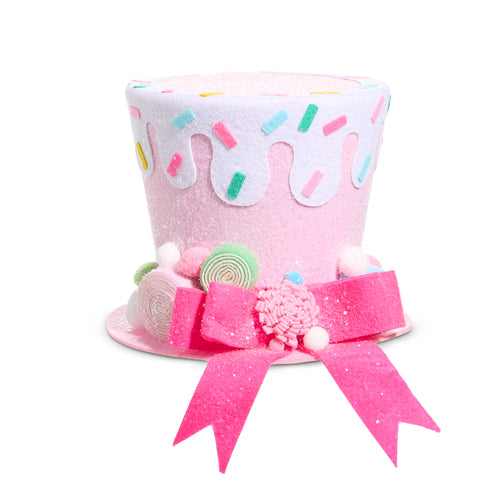 8" Top Hat Sprinkles Pink