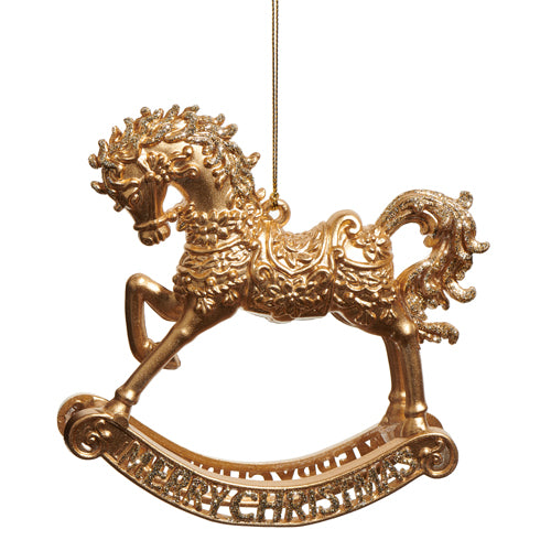5" Rocking Horse Gold