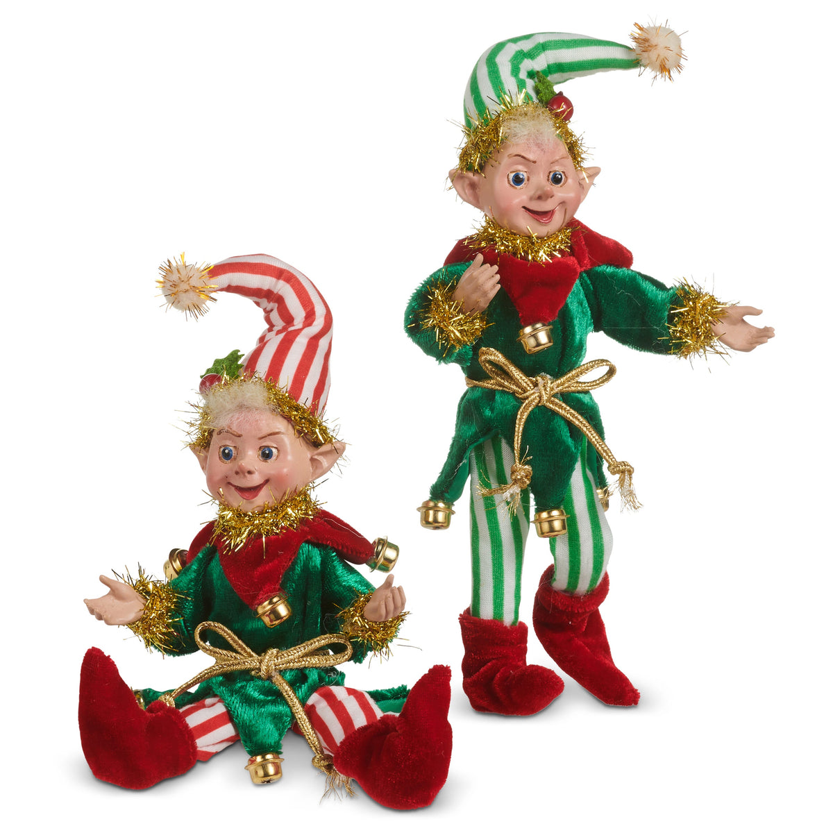 8" Festive Elf Ornament
