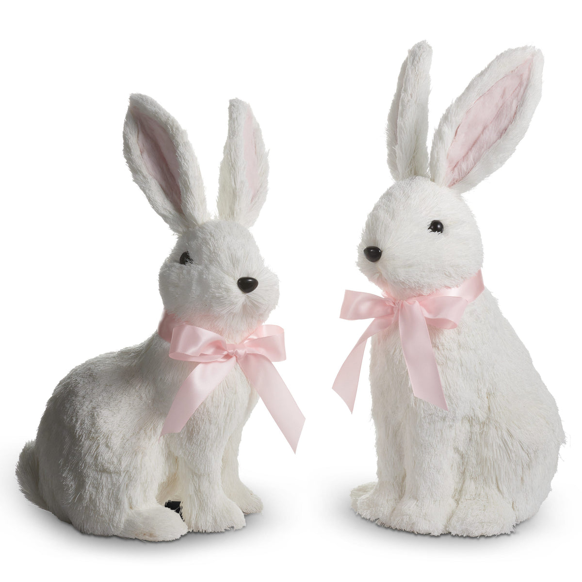12" Bunny Sitting Pink Bow