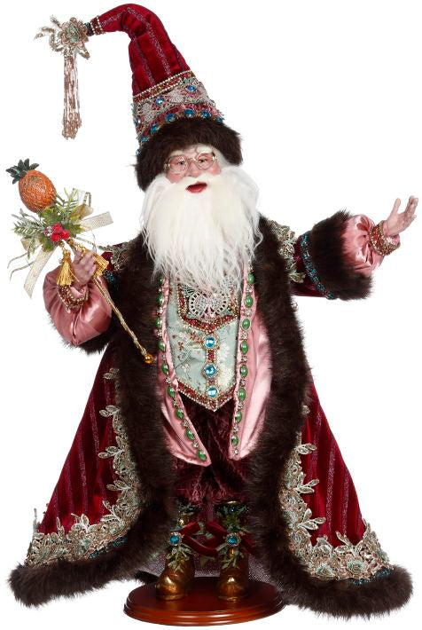 Hospitality santa figurine, 25 inch, for Christmas decorating