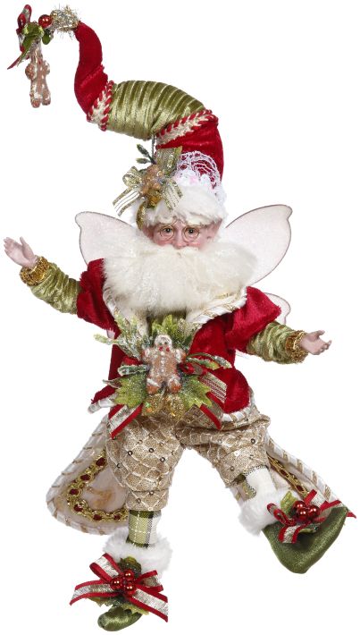 Gingerbread fairy figurine in warm brown.