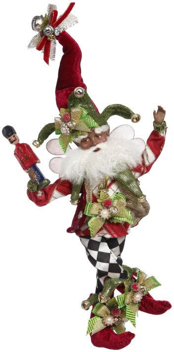 Stocking fairy figurine with hand-finished detail.