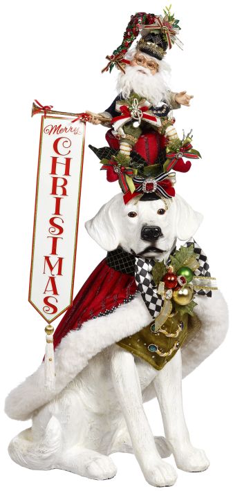 Dog nutcracker, 31 inch, for Christmas decorating