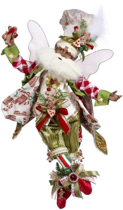 Cookie santa fairy figurine, for Christmas decorating