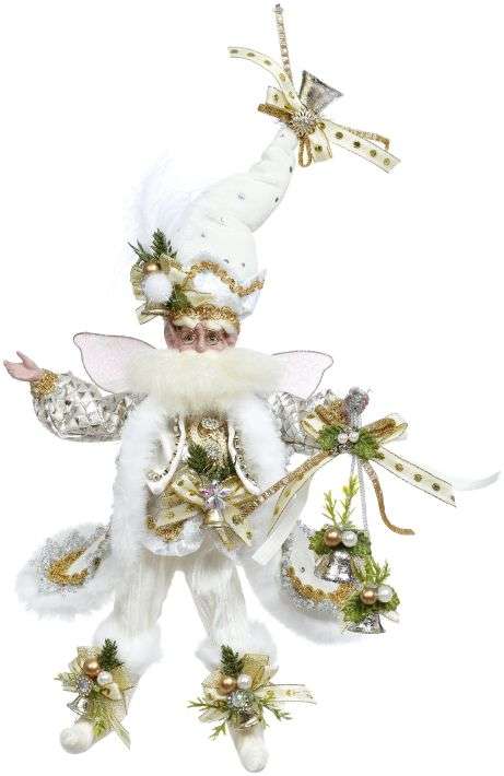 White winter fairy figurine